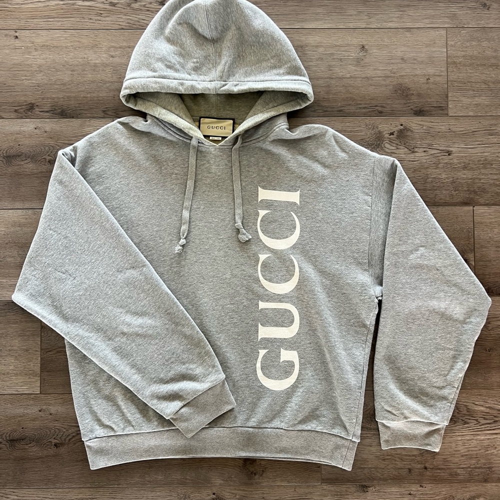 Gucci Light Gray Men's Hoodie